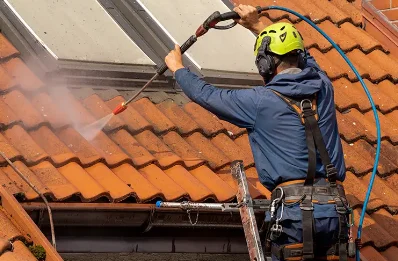 Démoussage et hydrofuge de toiture à Montrozier